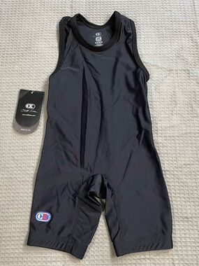 New Cliff Keen Relentless Compression Wrestling Singlet XXXS Mens Black